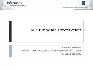 multimodale interaktion