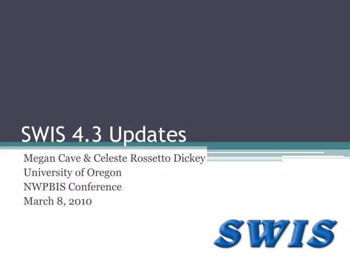 swis 4 3 updates