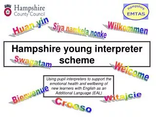 Hampshire young interpreter scheme