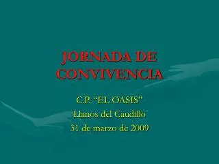 jornada de convivencia