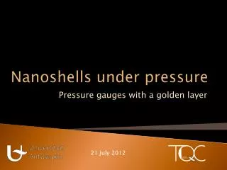 Nanoshells under pressure
