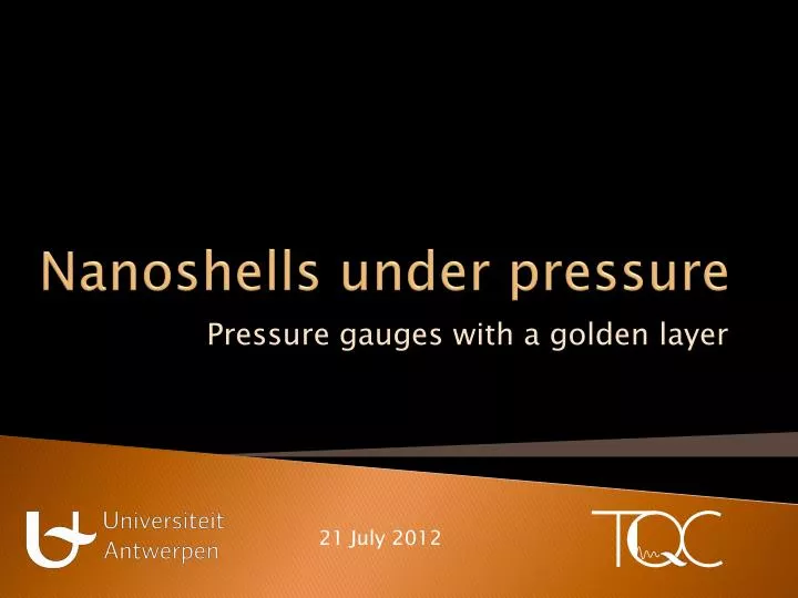 nanoshells under pressure