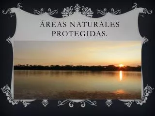 reas naturales protegidas