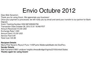 Envio Octubre 2012