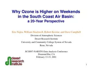 Why Ozone is Higher on Weekends in the South Coast Air Basin: a 20-Year Perspective