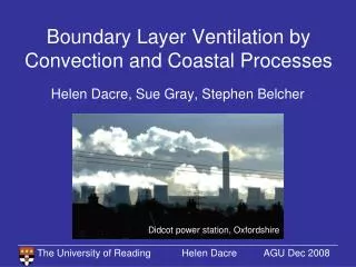 Boundary Layer Ventilation by Convection and Coastal Processes