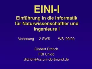 eini i einf hrung in die informatik f r naturwissenschaftler und ingenieure i