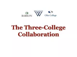 The Three-College Collaboration