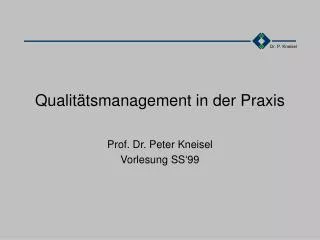 qualit tsmanagement in der praxis