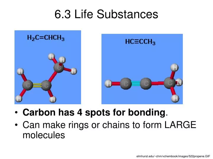 6 3 life substances