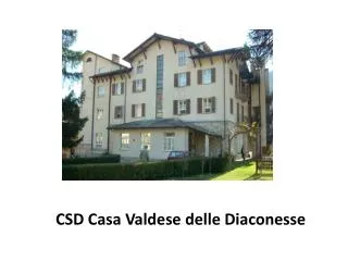 csd casa valdese delle diaconesse