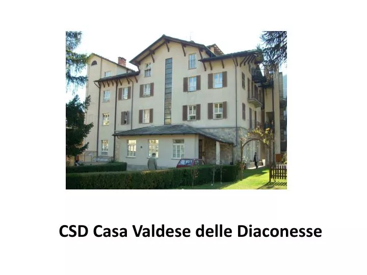 csd casa valdese delle diaconesse