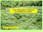 LAND MONITORING THROUGH ELLENBERG ECO-MAPS - slide 1