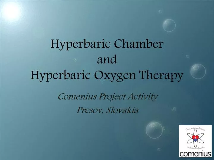 hyperbaric chamber and hyperbaric oxygen therapy