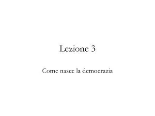 lezione 3