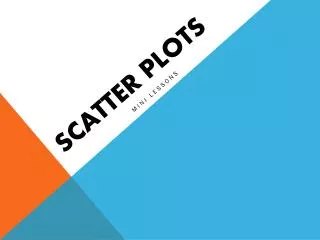 scatter plots