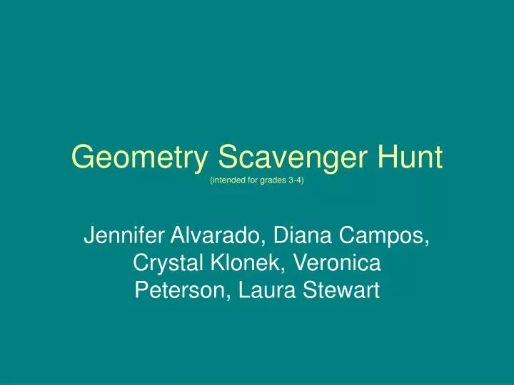 geometry scavenger hunt intended for grades 3 4