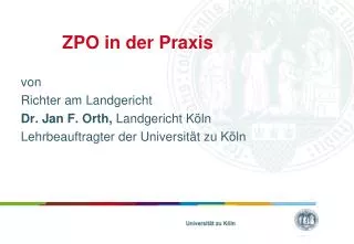 zpo in der praxis
