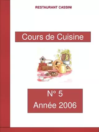 cours de cuisine