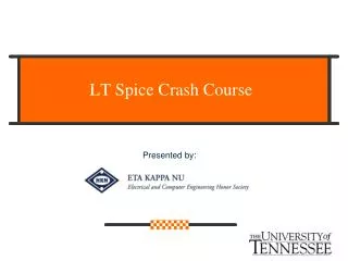 LT Spice Crash Course