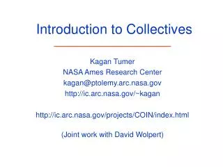 Introduction to Collectives