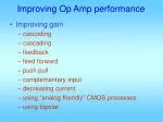 Improving Op Amp performance - slide 1