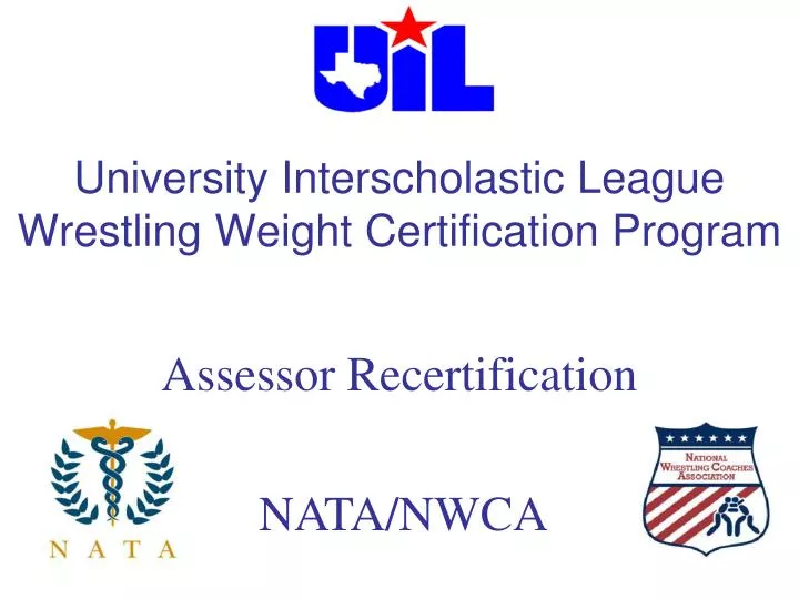 university interscholastic league wrestling weight certification program