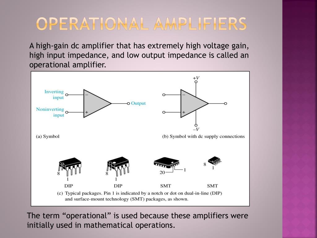 Operational Ampl PPT - Operational Amplifiers PowerPoint Presentation, free download ...