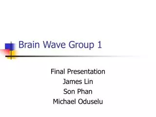 Brain Wave Group 1