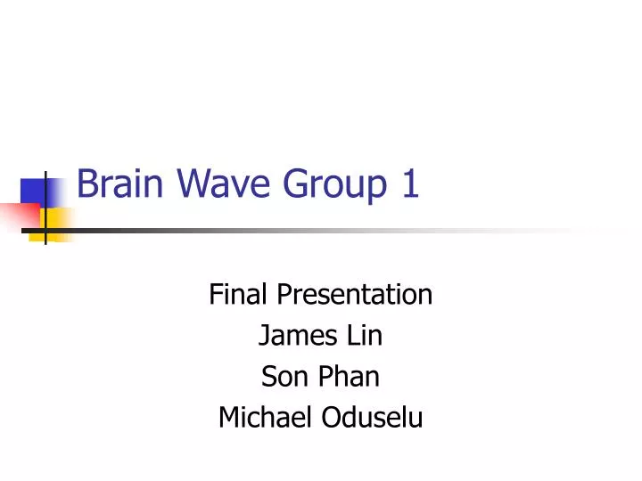 brain wave group 1