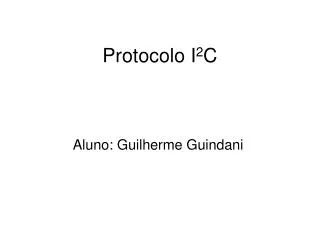 protocolo i 2 c