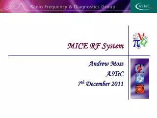 MICE RF System