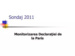 sondaj 201 1