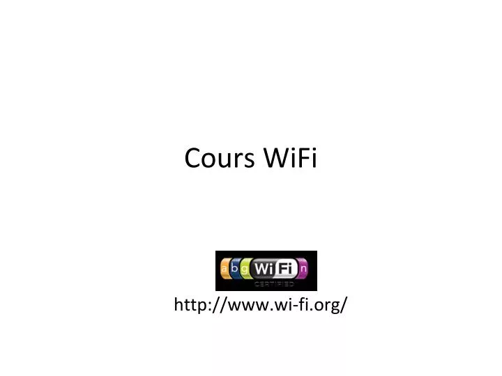 cours wifi