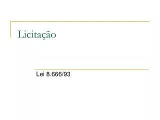licita o