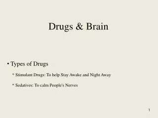 Drugs &amp; Brain