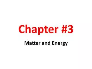 Chapter #3
