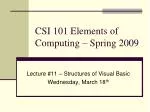 Introduction to Structures in Visual Basic Forms - slide 1