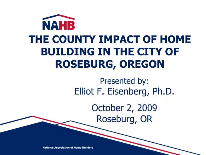 the county impact of home building in the city of roseburg oregon