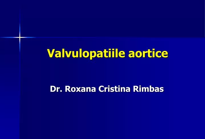 valvulopatiile aortice