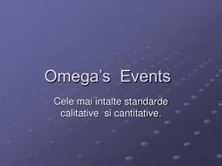 omega s events