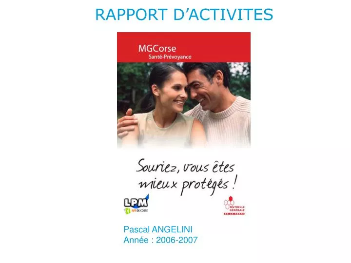 rapport d activites