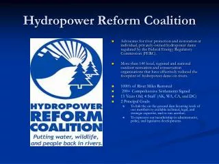 Hydropower Reform Coalition