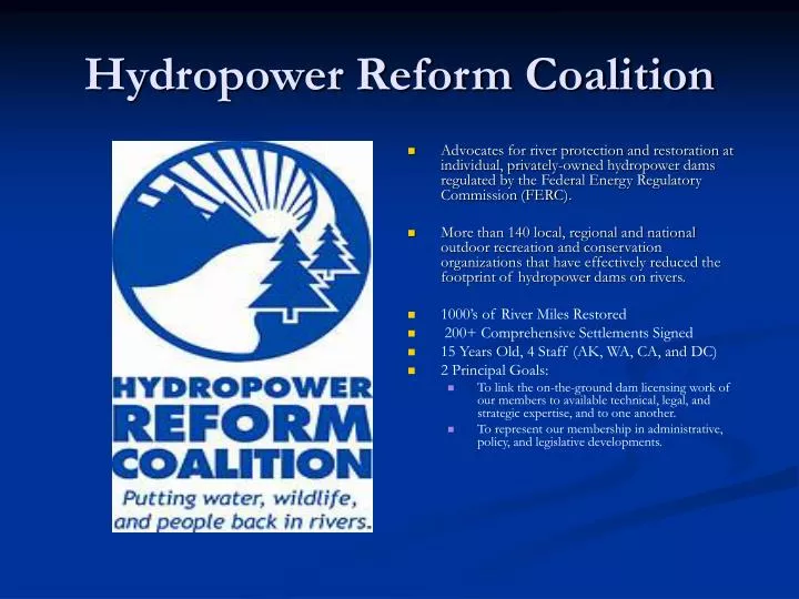 hydropower reform coalition