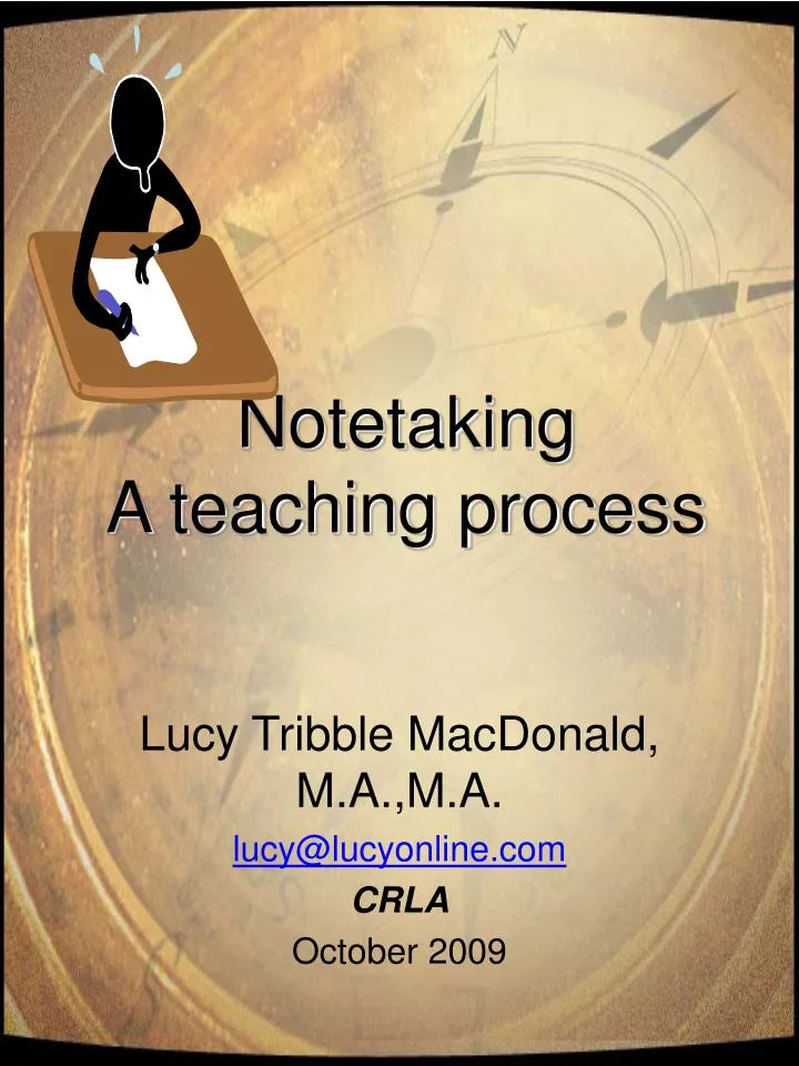 notetaking a teaching process