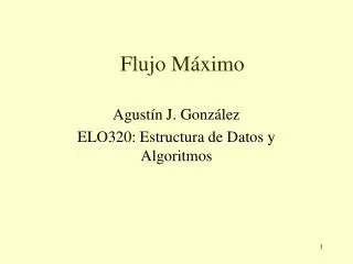 flujo m ximo