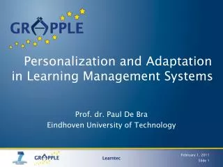 Personalization and Adaptation in Learning Management Systems