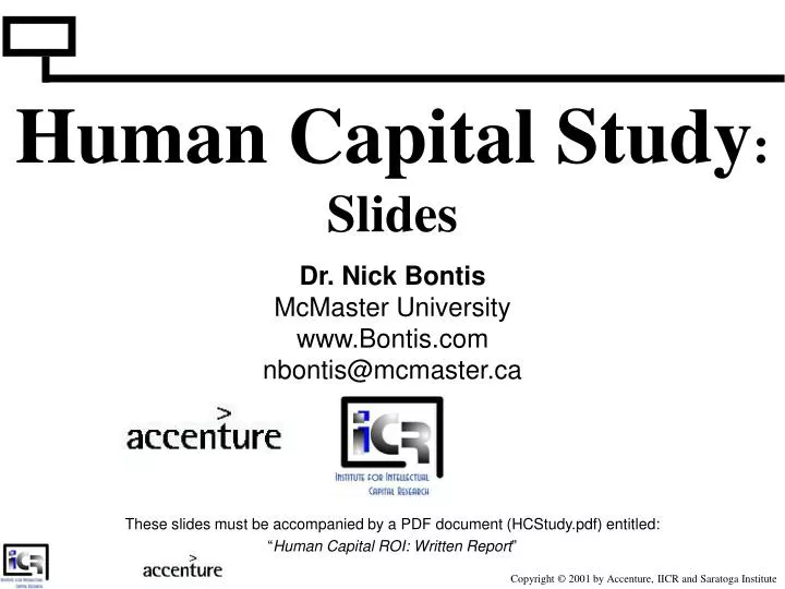 human capital study slides