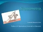 Trigonometría. - slide 1