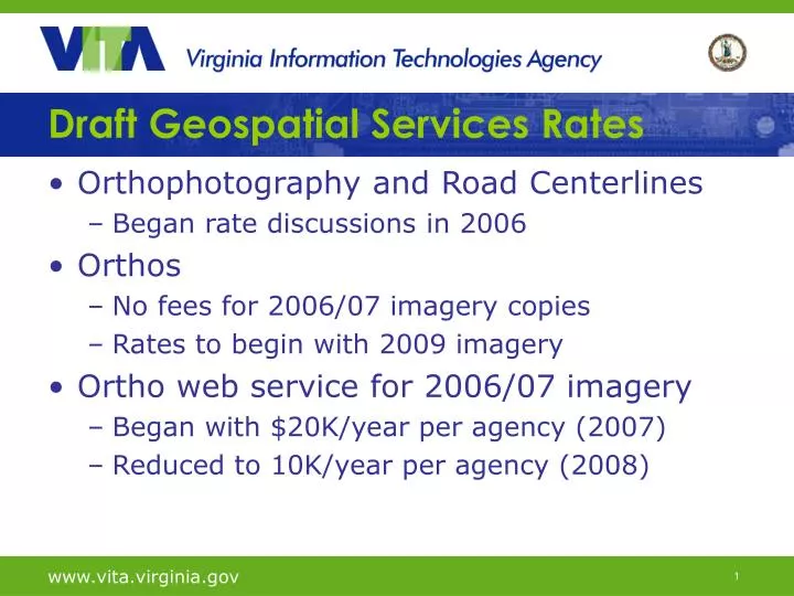 draft geospatial services rates